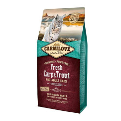 Carni Love Fresh Carp & Trout Adult Cat Sterilised sausas maistas katėms