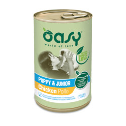 Oasy Puppy & Junior Chicken konservai su vištiena šuniukams