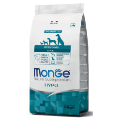 Monge All Breeds Adult Hypoallergenic Salmon & Tuna sausas maistas šunims