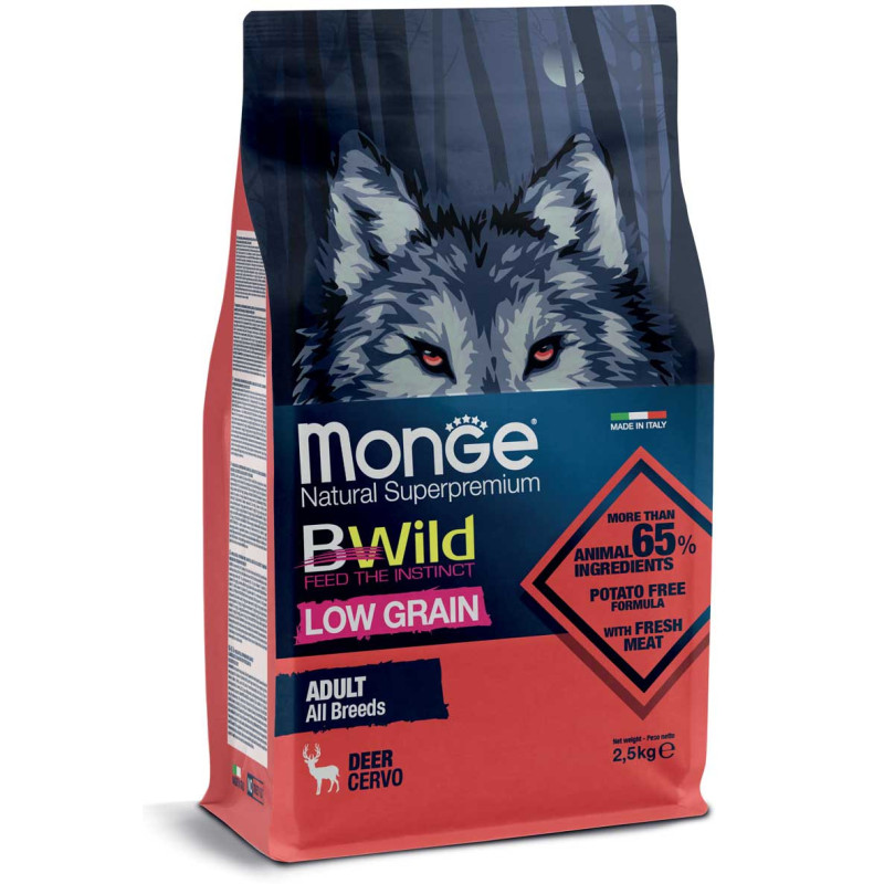 Monge BWild All Breeds Adult Deer sausas maistas šunims