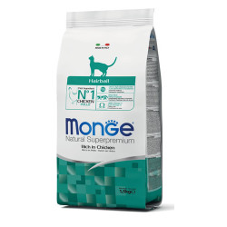 Monge Hairball Rich in Chicken sausas maistas katėms 1,5 kg