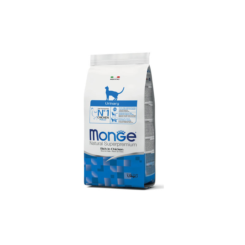 Monge Urinary Rich in Chicken sausas maistas katėms 1,5 kg