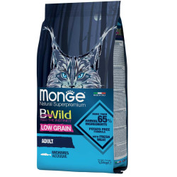 Monge BWild Adult Cat Anchovies sausas maistas katėms