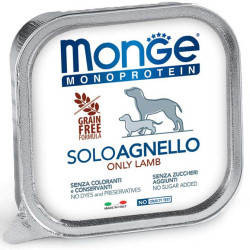 Monge Monoprotein konservai su ėriena šunims 150g