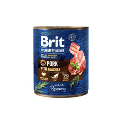 Brit Premium by Nature mėsos paštetas su kiauliena ir trachėjomis šunims