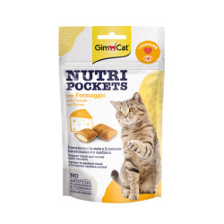 GimCat Nutri Pockets with Cheese & Taurine skanėstai katėms