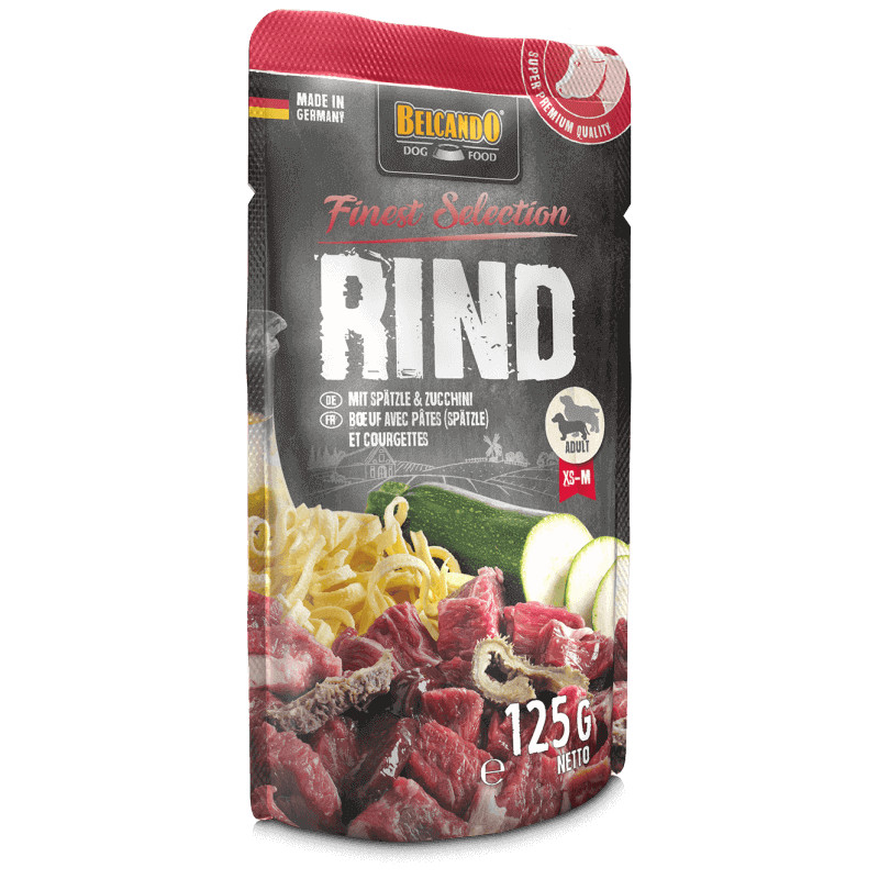 Belcando Beef konservai su jautiena, makaronais, cukinijomis šunims 125 g