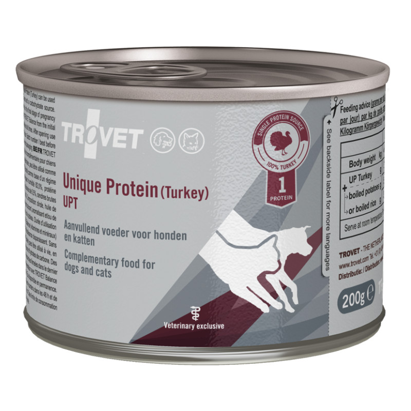 Trovet Unique Protein Turkey dietinis pašaras su kalakutiena