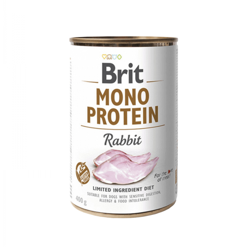 Brit Care Mono Protein Rabbit vieno baltymo konservai šunims