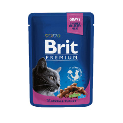 Brit Premium Chicken & Turkey konservai katėms