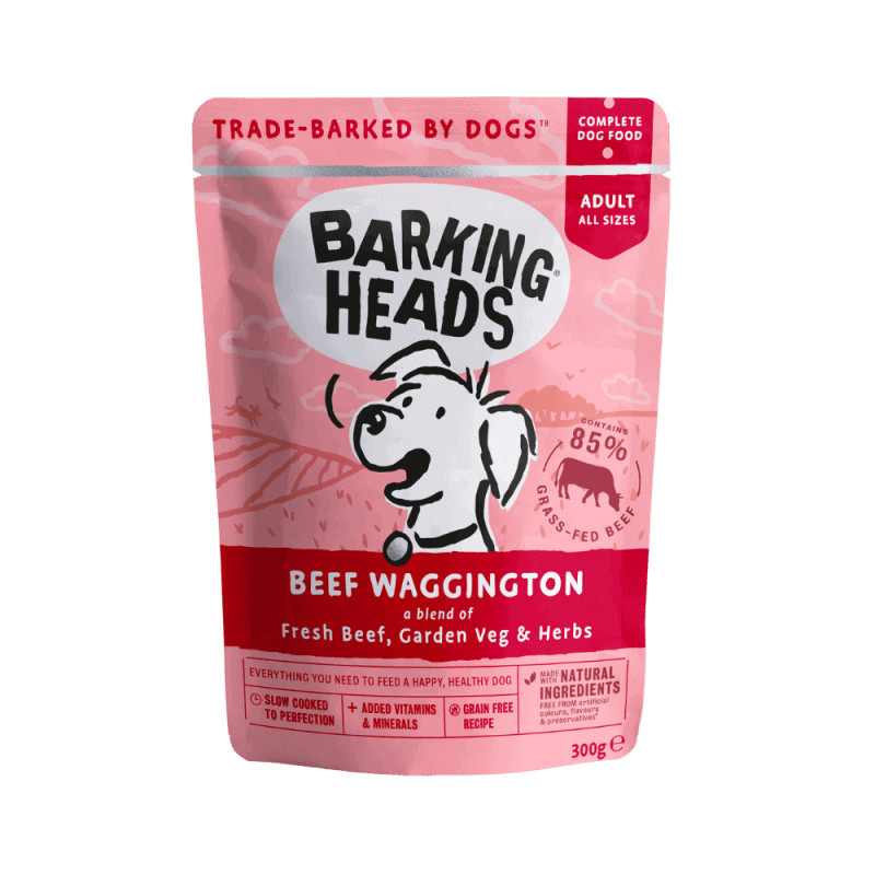 Barking Heads Beef Waggington konservai su jautiena šunims