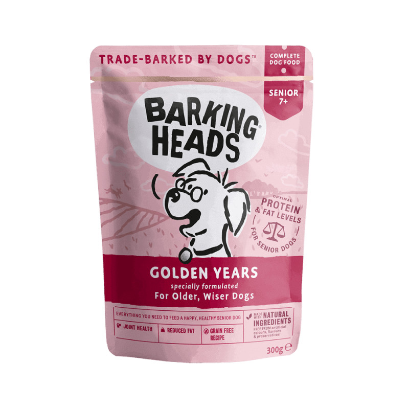 Barking Heads Golden Years konservai seniems šunims