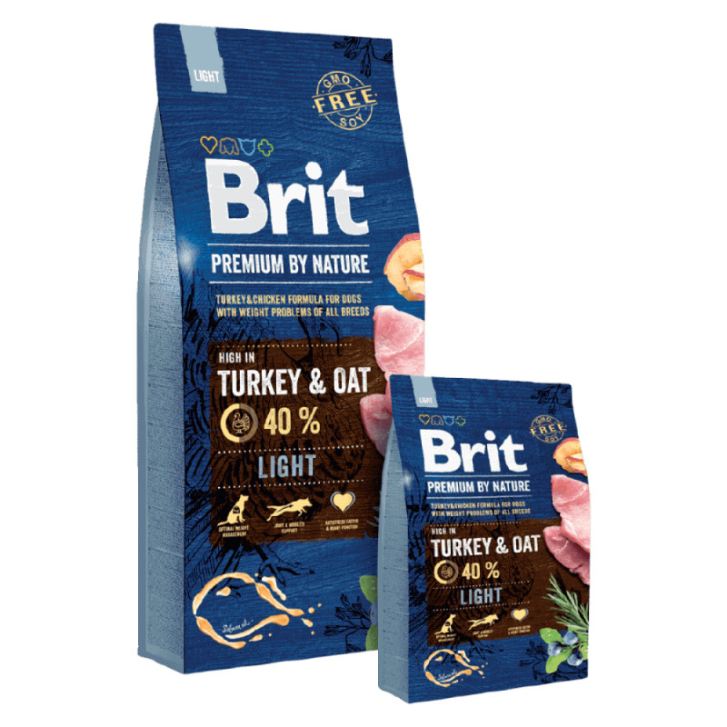 Brit Premium by Nature Light sausas maistas šunims