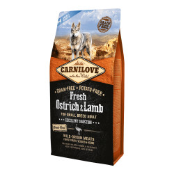 Carnilove Fresh Ostrich & Lamb Small Breed sausas maistas šunims