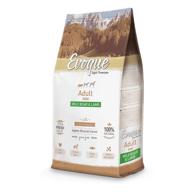 Evoque Adult Mini sausas maistas su ėriena ir šerniena suaugusiems mažų veislių šunims