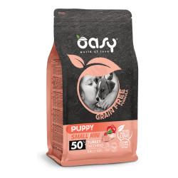 Oasy Grain Free Puppy Mini Turkey begrūdis sausas maistas su kalakutiena šuniukams