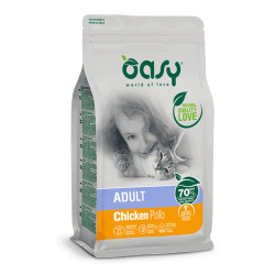 Oasy Adult Cat Chicken sausas maistas su vištiena katėms