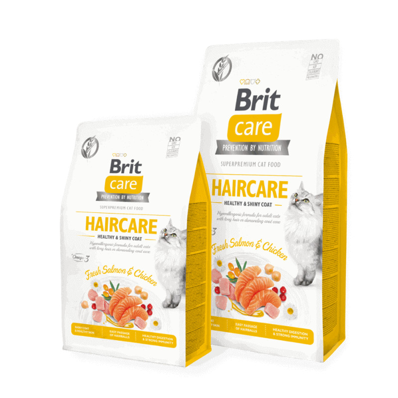 Brit Care Cat Haircare sausas maistas katėms