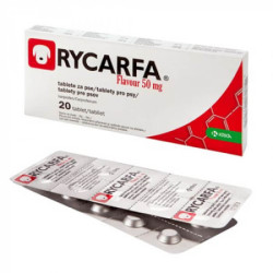 Rycarfa Flavour 50 mg tabletės šunims uždegimui ir skausmui mažinti