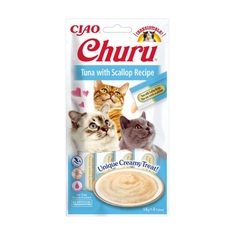 Churu Cat Tuna Scallop skanėstai katėms