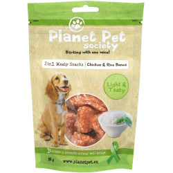 Planet Pet Society vištienos ir ryžių kauliukai šunims