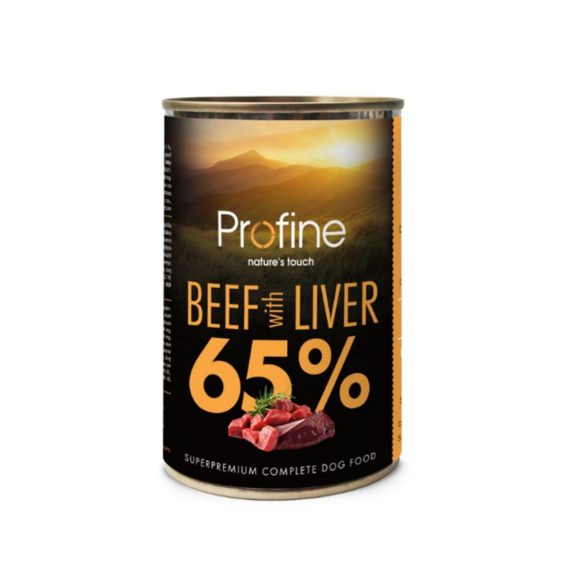 Profine konservai su jautiena ir jautienos kepenimis šunims