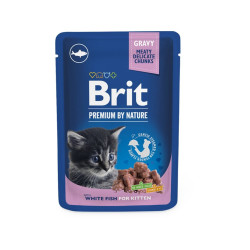 Brit Premium White Fish Kitten konservai kačiukams