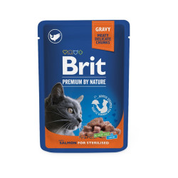 Brit Premium Salmon Sterilized konservai sterilizuotoms katėms