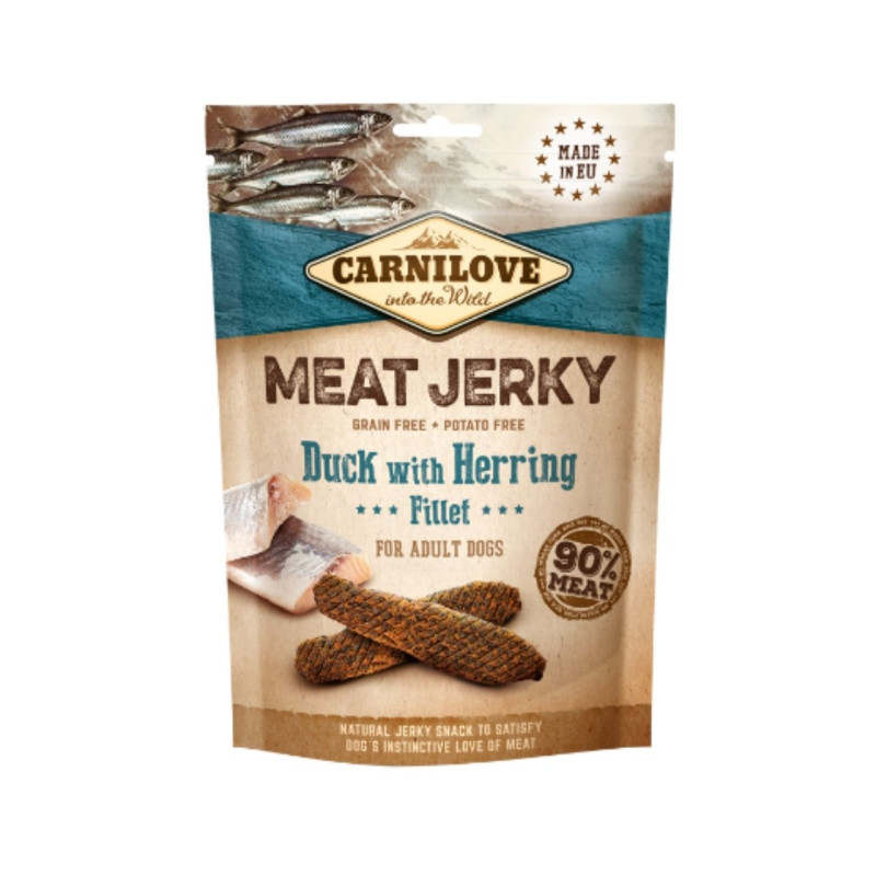 Carnilove Meat Jerky Duck & Herring Fillet skanėstai šunims