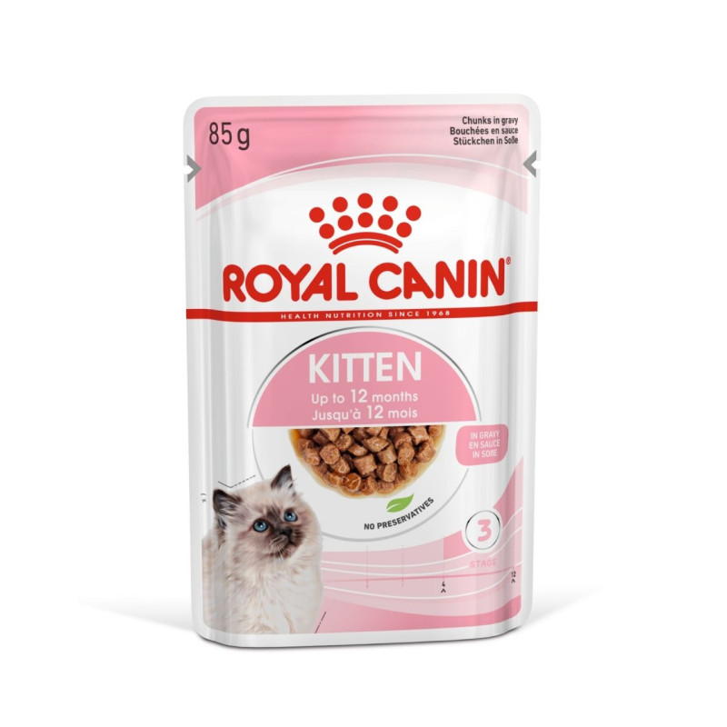 Royal Canin Kitten Instinctive in Gravy konservai kačiukams