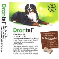 Drontal Dog Flavour XL tabletės nuo kirminų dideliems šunims