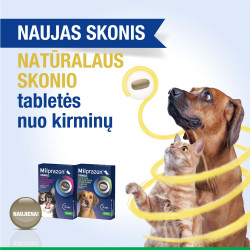 Milprazon Chewable 4 mg/10 mg tabletės nuo kirminų mažoms katėms ir kačiukams - Zoobaze.lt