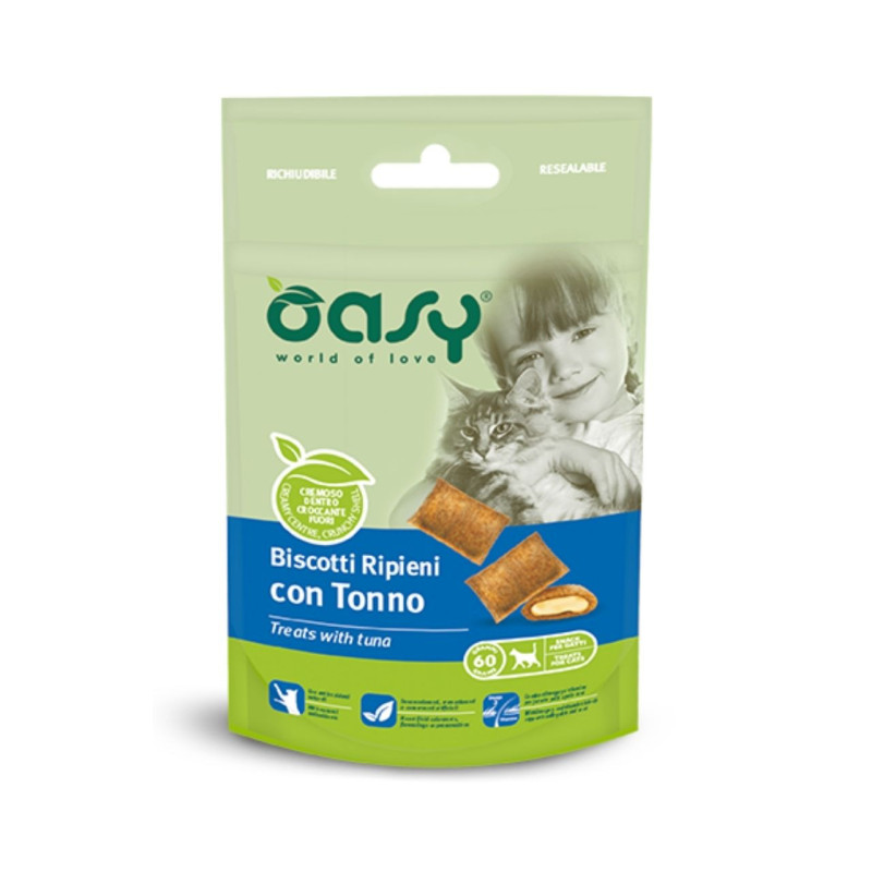 Oasy Treats with Tuna skanėstai su tunu katėms