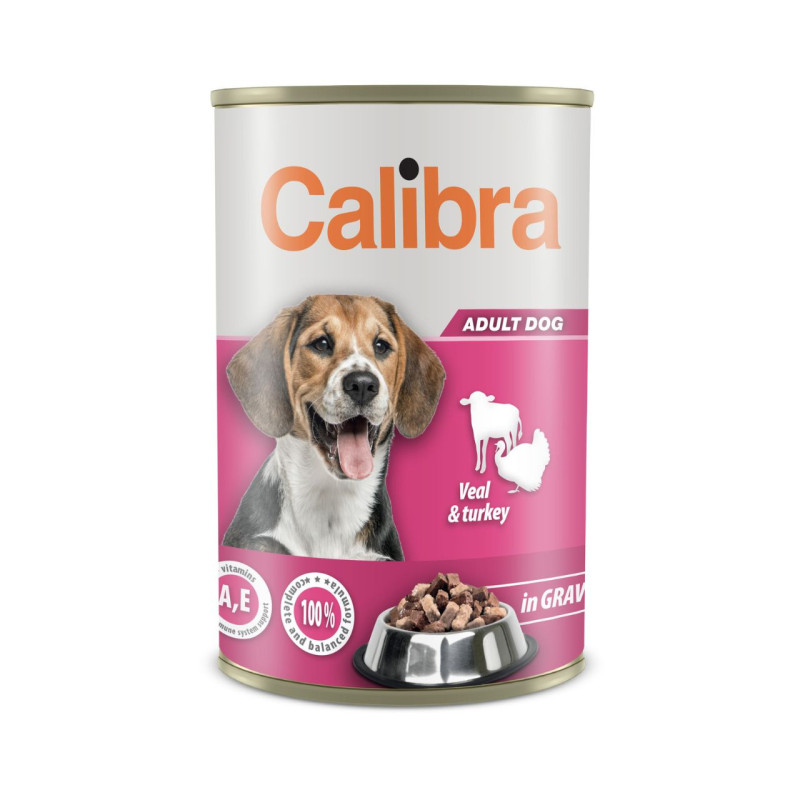 Calibra Dog Premium konservai su veršiena ir kalakutiena šunims