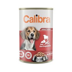 Calibra Dog Premium konservai su jautiena, kepenimis ir daržovėmis šunims