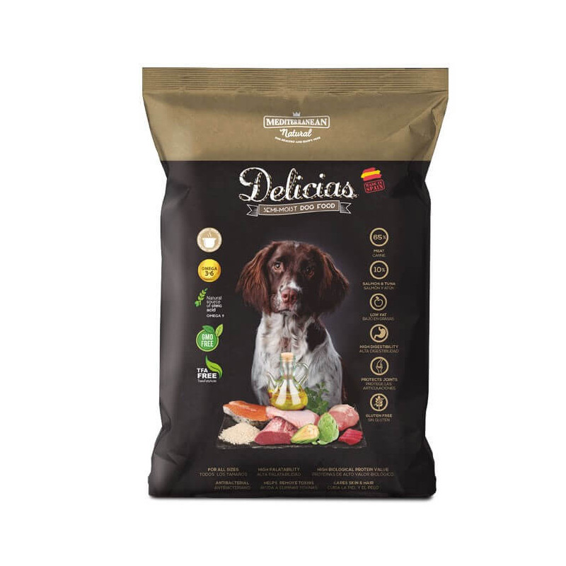 Mediterranean Delicias pusiau drėgnas pašaras suaugusiems šunims