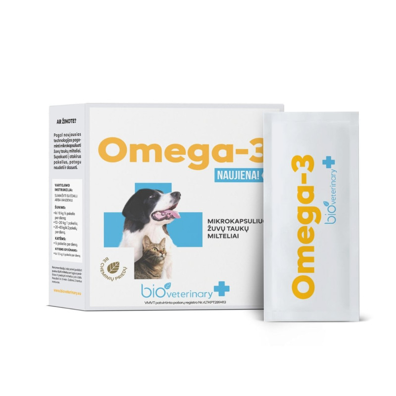 Bioveterinary Omega-3 maisto papildas augintiniams