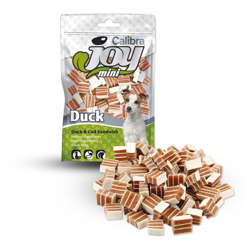 Calibra Joy Dog Mini antienos ir menkės sumuštiniai skanėstai šunims
