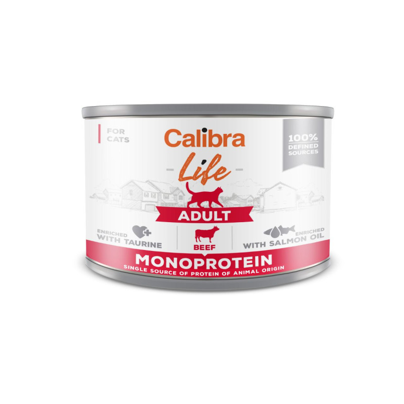 Calibra Life Cat konservai su jautiena suaugusioms katėms