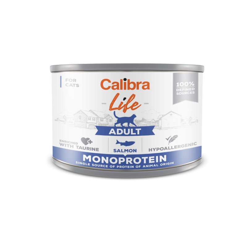 Calibra Life Cat konservai su lašiša suaugusioms katėms