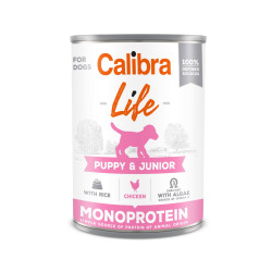 Calibra Life Dog konservai su vištiena ir ryžiais šuniukams