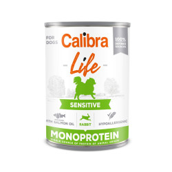 Calibra Life Dog Sensitive konservai su triušiena suaugusiems šunims