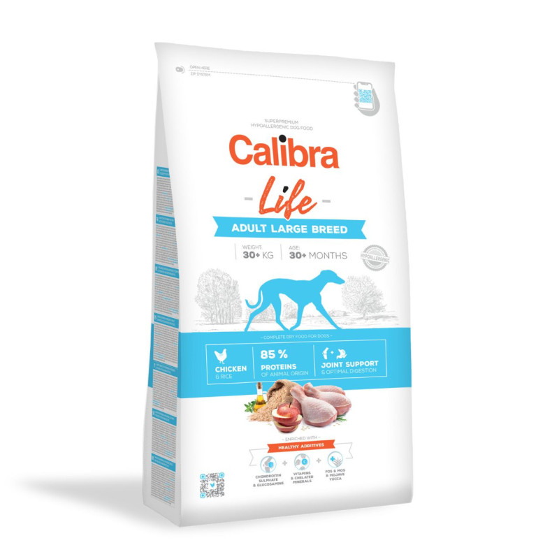 Calibra Life Dog Adult sausas maistas su vištiena didelių veislių šunims