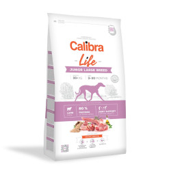 Calibra Life Dog Junior sausas maistas su ėriena didelių veislių šuniukams