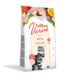 Calibra Verve Cat Adult begrūdis sausas maistas su vištiena ir kalakutiena katėms