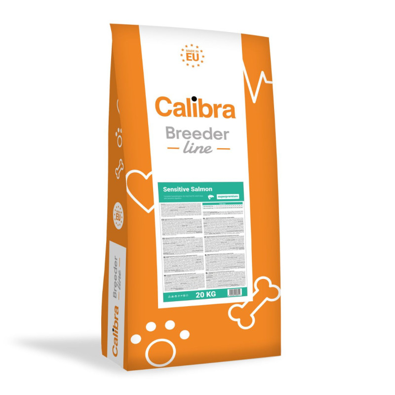Calibra Dog Breeder Line Sensitive sausas maistas su lašiša šunims