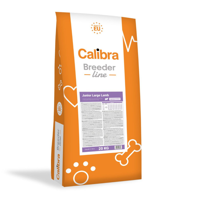 Calibra Dog Breeder Line Junior sausas maistas su ėriena didelių veislių jauniems šunims