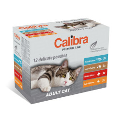 Calibra Pouch Cat Adult Multipack konservų padaže rinkinys katėms