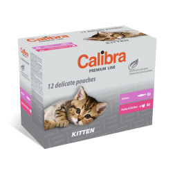 Calibra Pouch Cat Kitten Multipack konservų padaže rinkinys kačiukams