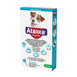 Ataxxa lašai nuo erkių, blusų ir uodų šunims, 1 pipetė